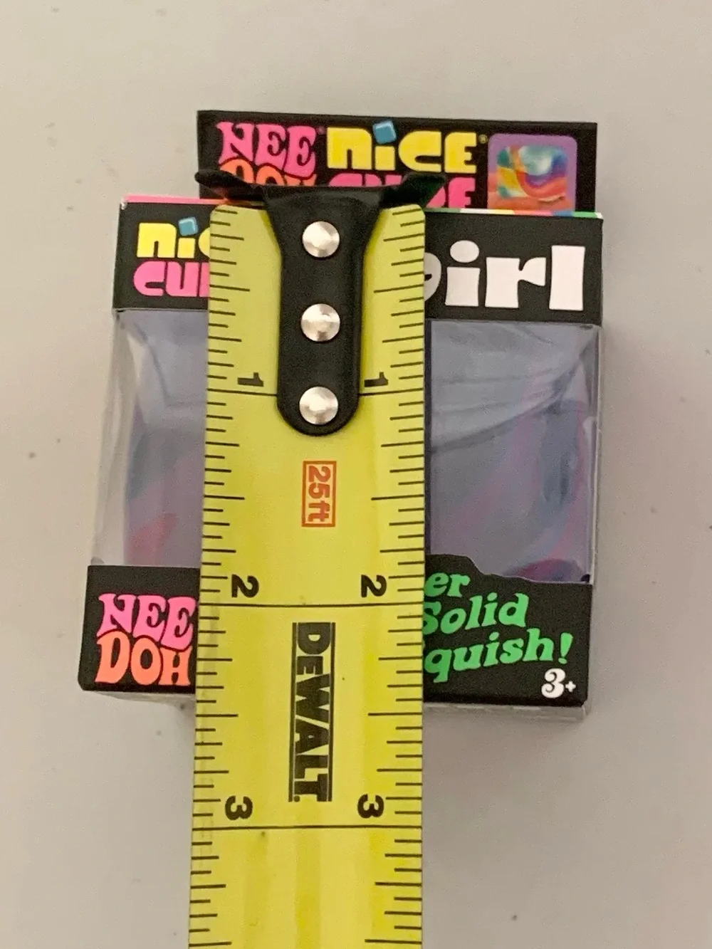 Needoh Nice Cube Swirl Squishy Toy Purple NEW SEALED NEE DOH
